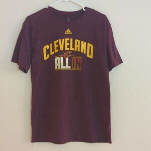 CLE Cleveland Guardians MLB Baseball All In Maroon T-Shirt Adidas - M